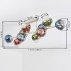 Plafoniera Koyoto a 10 luci con globi sferici, lampada da soffitto E14
