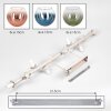 Plafoniera Koyoto a 10 luci con globi sferici, lampada da soffitto E14
