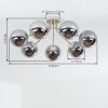 Gastor plafoniera a sfere, 7 luci E14, ø 82 cm, stile retrò moderno
