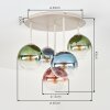Gastor plafoniera a sfere rotonda ø 45 cm a 5 luci per soggiorno e sala da pranzo