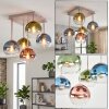 Koyoto plafoniera a sfere 5 luci E14, lampada da soffitto rétro Ø 37 cm