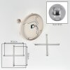 Gastor plafoniera a sfere 5 luci E14, diametro 45 cm, stile vintage retrò