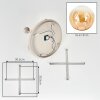Gastor plafoniera a sfere 5 luci E14 ø 45 cm, lampada da soffitto moderna
