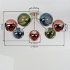 Koyoto plafoniera a sfere 7 luci, lampada da soffitto ø 82 cm per soggiorno