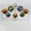 Koyoto plafoniera per soggiorno rétro vintage a sfere, 7 luci E14, ø 82 cm