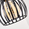 Oravi lampada a sospensione con asta in legno, 3 luci E27, lunghezza 60 cm