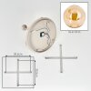 Gastor plafoniera a sfere 5 luci E14, lampada da soffitto rotonda vintage