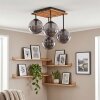 Gastor plafoniera a 4 luci con sfere, stile boho vintage per soggiorno