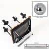 Gastor plafoniera a 4 luci con sfere, stile boho vintage per soggiorno