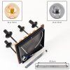 Gastor plafoniera a sfere 4 luci E14 con struttura a listelli, stile boho