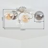 Chehalis plafoniera a sfere a 6 luci G9 Ø 64 cm, lampada da soffitto retrò
