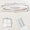 Plafoniera LED moderna Orvix con anello luminoso, CCT 2700-6000 Kelvin