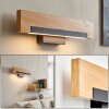 Inzino applique LED da parete in legno, listello luminoso per soggiorno