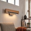 Inzino applique LED da parete in legno, listello luminoso per soggiorno
