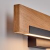 Inzino applique LED da parete in legno, barra luminosa set da 2 per soggiorno