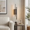Kiron applique LED moderna da parete lineare, doppia barra rettangolare