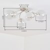 Chehalis plafoniera a sfere 6 luci G9 Ø 64 cm per soggiorno e sala da pranzo