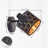Alsen applique da parete da interno con paralume a fessure, spot orientabile