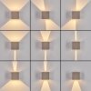 Tamarin applique da esterno LED quadrata moderna per facciata, giardino e terrazza