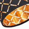 Faretto da soffitto moderno Tallaboa orientabile, fessure simmetriche, schermo oro, E14