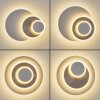 Lemik applique LED moderna rotonda orientabile, luce calda 3000 Kelvin