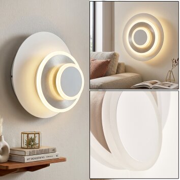 Lemik applique LED moderna rotonda orientabile, luce calda 3000 Kelvin