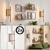 Kiron applique LED da parete moderna, set da 2, lampada da parete lineare