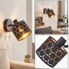 Alsen applique da parete da interno con paralume a fessure, spot orientabile