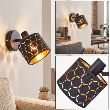 Alsen applique da parete da interno con paralume a fessure, spot orientabile