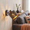 Alsen applique da parete orientabile E14 con paralume traforato geometrico