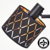 Alsen applique da parete orientabile E14 con paralume traforato geometrico