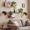 Alsen applique orientabile con paralume traforato a motivi geometrici, set 2 pz