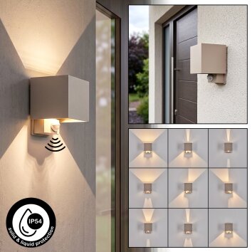 Applique da esterno Up & Down Tamarin LED 3000 Kelvin e sensore di movimento