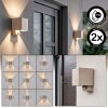 Applique Tamarin LED con sensore di movimento, set da 2, 3000 Kelvin calda IP54