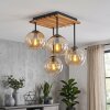 Koyoto lampada da soffitto 4 luci E14 con paralumi sferici, stile boho vintage