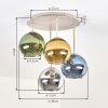 Koyoto plafoniera a sfere, lampada da soffitto rotonda E14, 4 luci, ø 38 cm
