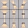 Tamarin applique LED da esterno con sensore di movimento, luce da parete moderna
