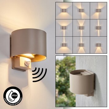 Tamarin applique LED da esterno con sensore di movimento, luce da parete moderna