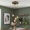 Lampada a sospensione a cluster Avestruz, base in legno, regolabile al montaggio