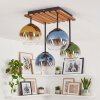 Koyoto plafoniera a 4 luci E14, lampada da soffitto con sfere stile boho