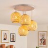 Basto plafoniera rotonda a sfere intrecciate E14 4 luci, ø38 cm, stile boho