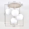 Gastor plafoniera a sfere E14, lampada da soffitto 4 luci, Ø 38 cm