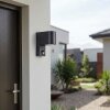 Applique da parete per esterno Kingstown con sensore di movimento, vetro chiaro IP44