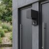 Kingstown applique da esterno con sensore di movimento GU10, moderna squadrata