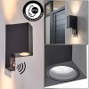 Applique Up & Down Kingstown moderna rettangolare con sensore, per l’ingresso di casa, IP44
