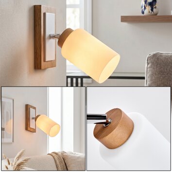 Alvorn applique da parete orientabile E27 con paralume cilindrico per camera da letto