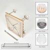 Plafoniera Koyoto in stile Boho con 5 sfere in vetro ambrato, chiaro e fumé