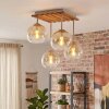 Koyoto plafoniera a 4 luci E14 con sfere, stile boho vintage moderno