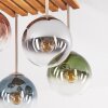 Gastor plafoniera a 4 luci E14 con sfere sospese, stile boho vintage