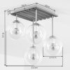 Gastor plafoniera a sfere sospese 4 luci E14, lampada da soffitto vintage